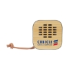 Asher 3W Recycled Aluminum / Bamboo Wireless Speaker - Natural