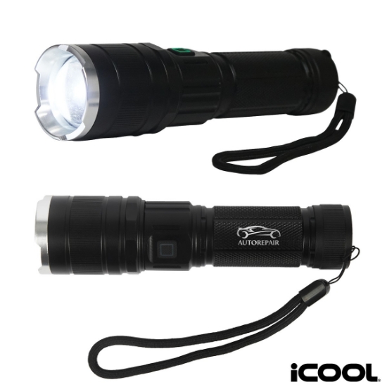 iCOOL Telluride Rechargeable 480-Lumen Aluminum Tactical Flashlight