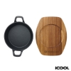 iCOOL Colter 7 Cast Iron Skillet - Black