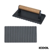 iCOOL Kodiak Rectangular Cast Iron Meat Press