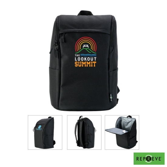 Coral Repreve RPET 20-Can Backpack Cooler
