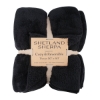 Shetland Sherpa 50 x 60 Reversible Blanket - Black