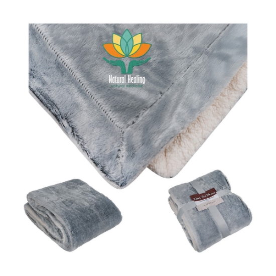 Charleston 50" x 60" Faux Fur Throw