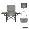 iCOOL Twin Peaks Deluxe Camping Chair With 18-Can Cooler - Grey