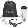 Athletic 4-Piece Fitness Gift Set - Black
