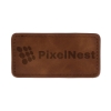 Leatherette Patch With Hook Backing - Brown