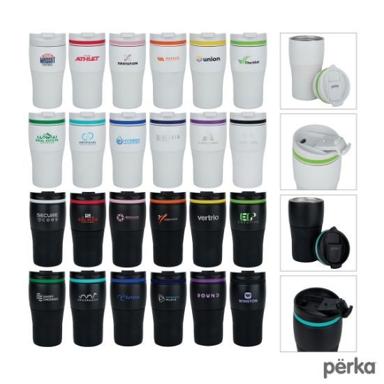 Perka Cortado 12 oz. Double Wall Recycled Stainless Steel Coffee Tumbler