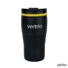 Perka Cortado 12 oz. Double Wall Recycled Stainless Steel Coffee Tumbler - Yellow
