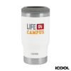 iCOOL Oswego 14 oz. Double Wall Stainless Steel Can Cooler / Tumbler - White