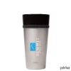 Perka Linden 14 oz. Double Wall Ceramic Tumbler w/ Stainless Steel Outer - Black