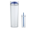 Jomocha 16 oz. Double Lid Hot / Cold Tumbler - Blue