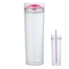 Jomocha 16 oz. Double Lid Hot / Cold Tumbler - Pink