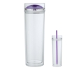 Jomocha 16 oz. Double Lid Hot / Cold Tumbler - Purple