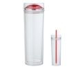 Jomocha 16 oz. Double Lid Hot / Cold Tumbler - Red