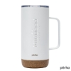 Perka Kerstin 16 oz. 304 Double Wall Stainless Steel Mug - White