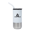 Emmett 18 oz. Double Wall Steel/PP Liner Tumbler - White