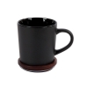 Copenhagen 16 oz. Ceramic Mug w/ Wood Lid