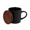 Copenhagen 16 oz. Ceramic Mug w/ Wood Lid