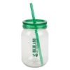 Bootlegger II 27 oz. RPET Mason Jar Tumbler - Green