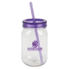 Bootlegger II 27 oz. RPET Mason Jar Tumbler - Purple