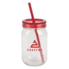 Bootlegger II 27 oz. RPET Mason Jar Tumbler - Red