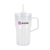 Elliott 20 oz. Clear AS Travel Mug - White