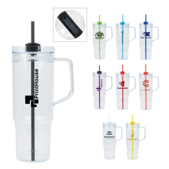 Oliver 40 oz. Clear AS Travel Mug