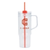Oliver 40 oz. Clear AS Travel Mug - Orange