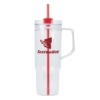Oliver 40 oz. Clear AS Travel Mug - Red