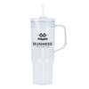 Oliver 40 oz. Clear AS Travel Mug - White