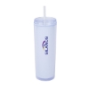 Esme 24 oz. Double Wall AS Tumbler - White