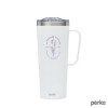 Perka Winston 28 oz. Double Wall, Stainless Steel Travel Mug - White
