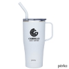 Perka Clayton 20 oz. Double Wall, Stainless Steel Travel Mug - White
