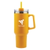 Lucas 40 oz. Double Wall, Stainless Steel Travel Mug - Yellow