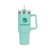 Riley 40 oz. Double Wall Stainless Steel Travel Mug - Light Green