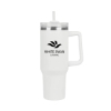 Riley 40 oz. Double Wall Stainless Steel Travel Mug - White