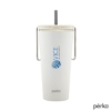 Perka Gibson 20 oz. Double Wall Recycled Stainless Steel Travel Mug - White