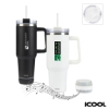 iCOOL Borrego 40 oz. Double Wall, Stainless Steel Travel Mug with Speaker