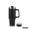 iCOOL Borrego 40 oz. Double Wall, Stainless Steel Travel Mug with Speaker