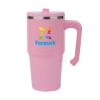 Nolan 20 oz. Double Wall Steel Vacuum Travel Mug - Pink