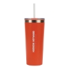 Bremen 24 oz. Steel/50% Recycled PP Liner Travel Tumbler - Orange