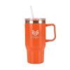 Baker 20 oz. Recycled PP Liner/Steel Outer Travel Mug - Orange