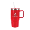 Baker 20 oz. Recycled PP Liner/Steel Outer Travel Mug - Red
