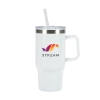 Baker 20 oz. Recycled PP Liner/Steel Outer Travel Mug - White