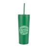 Bayard 24 oz. Double Wall Steel/PP Liner Straw Tumbler - Green