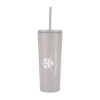 Bayard 24 oz. Double Wall Steel/PP Liner Straw Tumbler - Grey