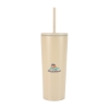 Bayard 24 oz. Double Wall Steel/PP Liner Straw Tumbler - Khaki