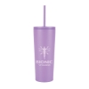 Bayard 24 oz. Double Wall Steel/PP Liner Straw Tumbler - Purple