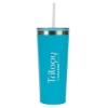 Bergen 24 oz. Steel/100% Recycled PP Liner Travel Tumbler - Light Blue