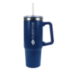 Rhea 30 oz. Steel/ 100% Recycled PP Liner Travel Mug - Blue